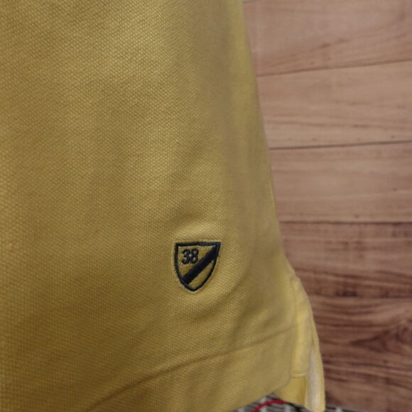 DANIEL CREMIEUX CLASSICS YELLOW SHORT SLEEVE POLO SHIRT MENS SIZE L - Picture 4 of 8